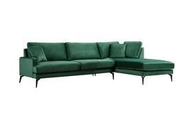 Atelier Del Sofa Papira Corner (L3+CHL) Sofá Esquinero Verde 283x180x90cm